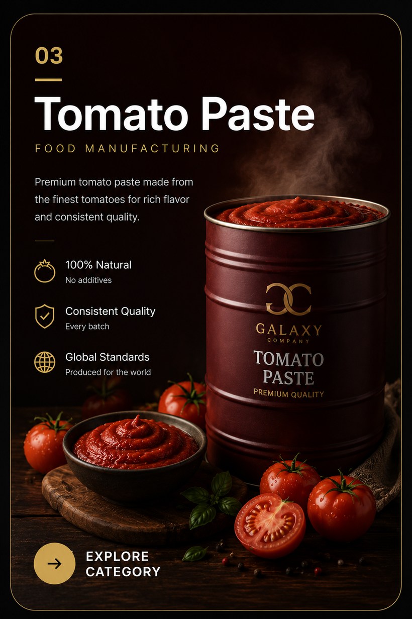 Food Manufacturing — Tomato Paste
